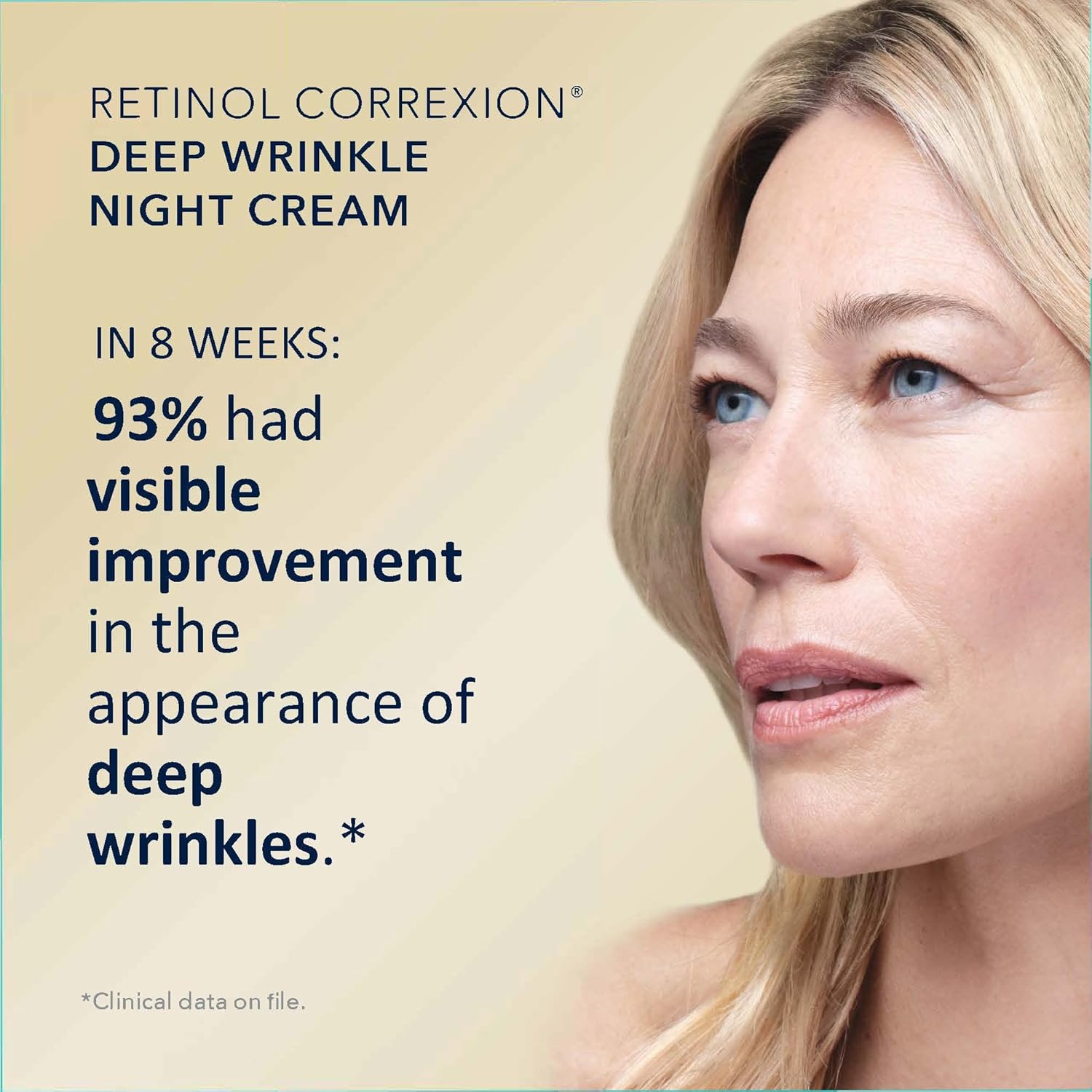 RoC Retinol Correxion Value Set Duo, Deep Wrinkle Anti-Aging Night Face Cream + Daily Under Eye Crea